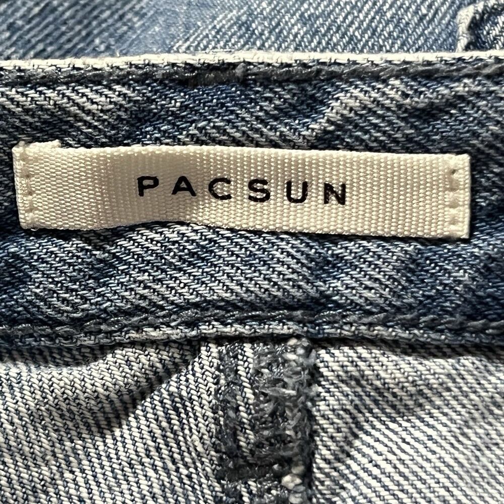 Pacsun Womens Size 28 High Rise Festival Floral Embroidered Jean Shorts - Picture 4 of 4